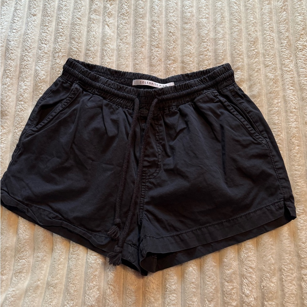 Celebrity Pink Black Athletic Shorts